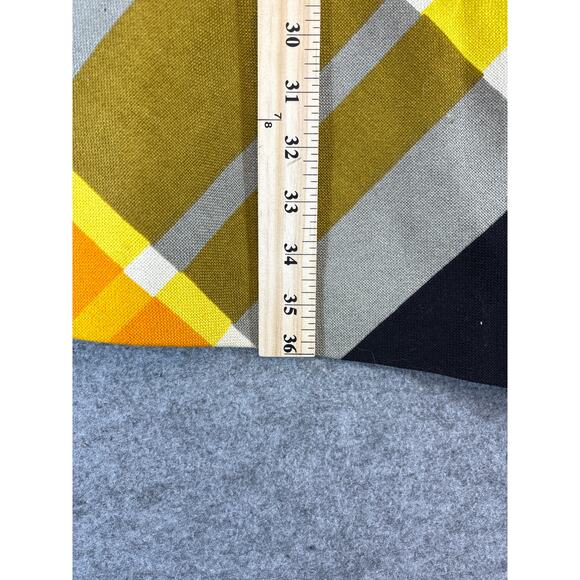 VINTAGE 60s Weatherbee Cape Womens Yellow Plaid Double Breasted Water Repellent - Picture 3 of 8